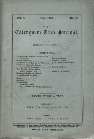 The Cairngorm Club Journal No 55 cover